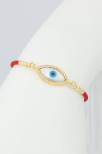 Pulsera Hilo Rojo Ojo Azul