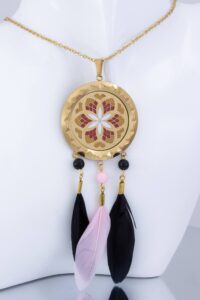 Collar con Aretes de Atrapa Sueños Modelo Magia